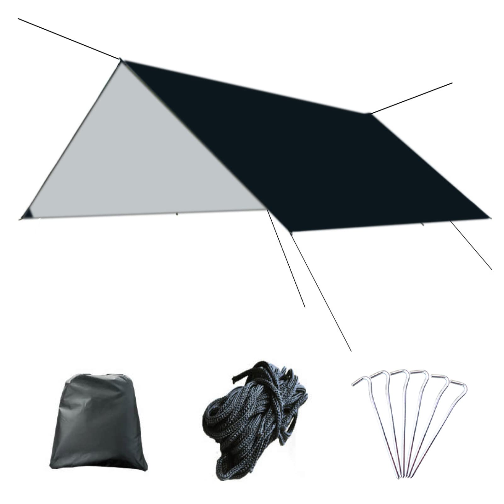Azarxis Camping Tent Tarp Waterproof Tarpaulin Groundsheet