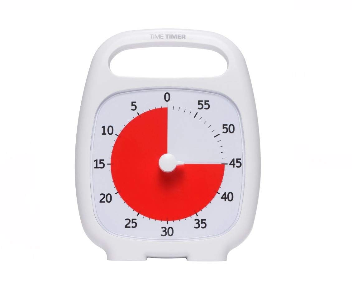 Time Timer Plus 60 Minute Visual Analog Timer; Optional Alert (Volume
