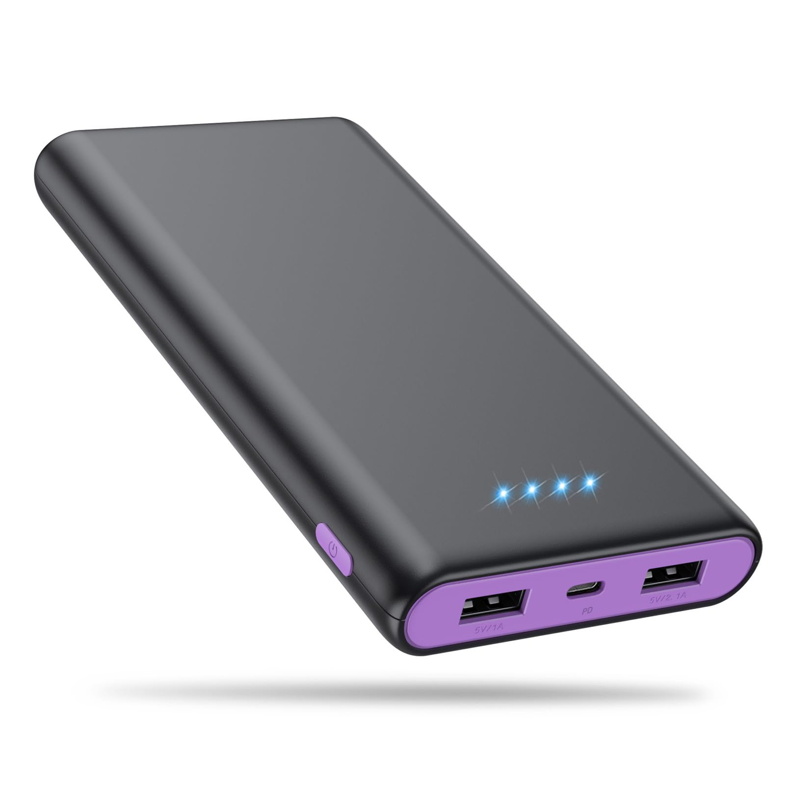 Portable Charger Power Bank 25,800mAh, 5V/3A USB C in&Out Fast Phone Charging with Intelligent Smart IC,3 USB Port External Cell Phone Battery Pack Compatible with iPhone 16 15,Samsung,Android-Purple