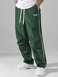 ZAFUL Men's Parachute Sweatpants Y2k Baggy Track