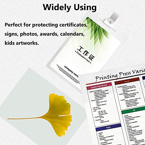 AITREASURE Thermal Laminating Pouches 5x7 Lamination Sheet Paper 3 Mil for Laminator, Round Corner, 100 Pack