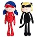 2pcs/Set Miraculous Ladybug Cat Noir Plush Toy Action Dolls