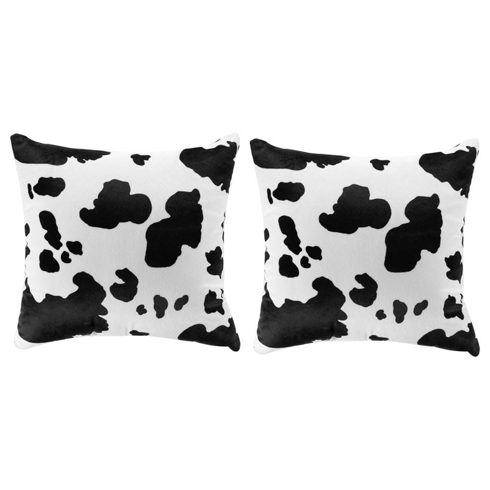 ABOOFAN Cow Pattern Pillow Cover 18X18 Inch Cushion Case with Invisible Zipper for Sofa Bedroom Living Room Farmhouse Style Home Decor