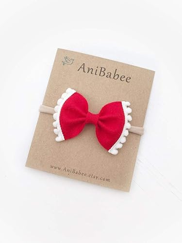 red bow headband baby girl