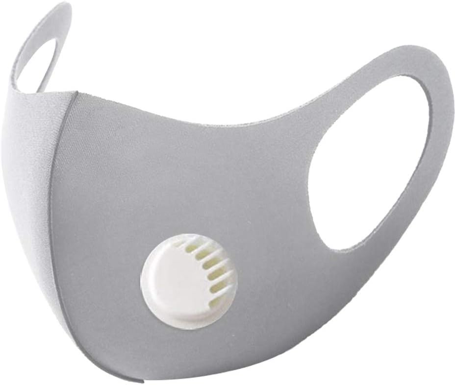Sunlight Sports Spandex Lycra Children's Anti Smoke Dust Air Purifying PM2.5 Face 口罩 Coronávirùs Virüs Flü Germ Protection Máscara (Grey)