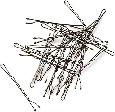 Manicare Kirbigrips 5cm Brown Wave Hair Pins 24 Pack Secure Hold