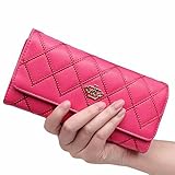 lovelive99 Elegant Lady Women Clutch Crown Wallet Long Purse Leather Wallet
