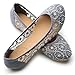 Ollio Women's Ballet Shoe Floral Lace Breathable Flat