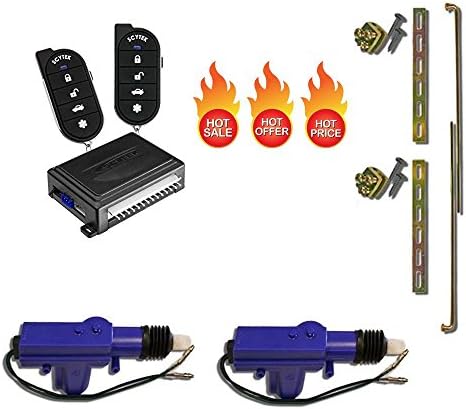 Cache Scytek Astra A20 Vehicle Security with Keyless Entry (2) Heavy Duty Universal 12 Volt 360 Degree Power Motor Door Lock Actuator