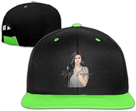 Contrast Kylie Jenner Sexy Snapback Flat Brim Hat Boy KellyGreen