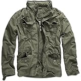 Brandit Men's Britannia Vintage Military M65 Style Short Army Lightweight Jacket X-Large Olive