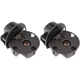 SQXBK 2PCS Adjustable Flip top Concealed Hinge Red Antique Brass Color for Furniture Cabinet Folding Bracket Nickel Plated Furniture Fitting Wardrobe Cupboard