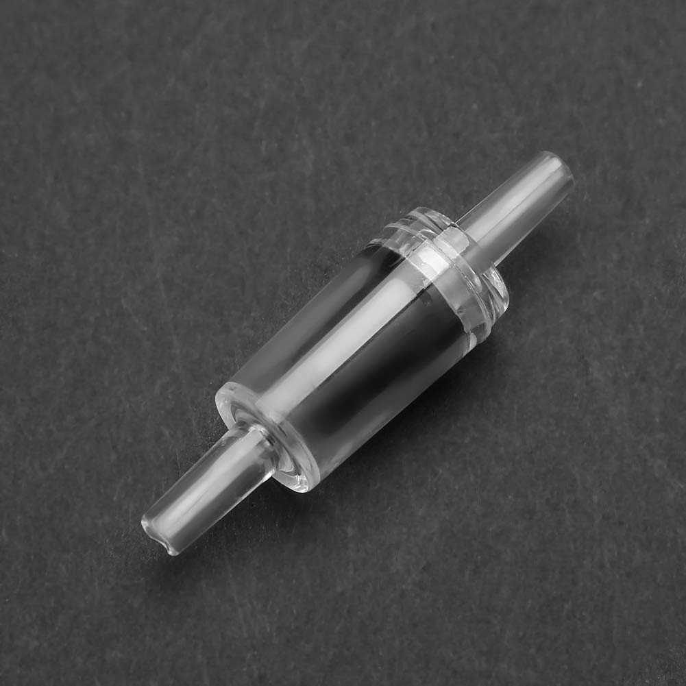 10Pcs Aquarium Air Pump Check Valve - Plastic Non-return One Way Valve for Fish Tank Accessories (Black)