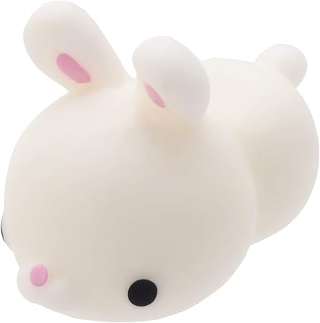 Amazon オーディオファン かわいい ストレス解消 グッズ 癒し アニマルシリーズ ウサギ 白 スクイーズ ホビー