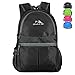 Qyuhe Ultra Lightweight Packable Backpack Hiking Travelling Daypack 25L Black