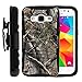 Samsung Galaxy Core Prime Case, Samsung Galaxy Core Prime Holster, Two Layer Hybrid Armor Hard Cover with Built in Kickstand and Unique Graphic Images for Samsung Galaxy Core Prime G360 (Boost Mobile) from MINITURTLE | Includes Screen Protector - Tree Bark Hunter Camouflage