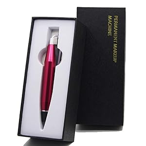 Cosmetic Tattoo Semi Permanent Makeup Machine Eyebrow Lip Eyeliner Microblading Pen Beauty Makeup Rotary Pen 10 PCS Cartridges for Eyeliners, Eyebrows, Lips And Small Tattoo