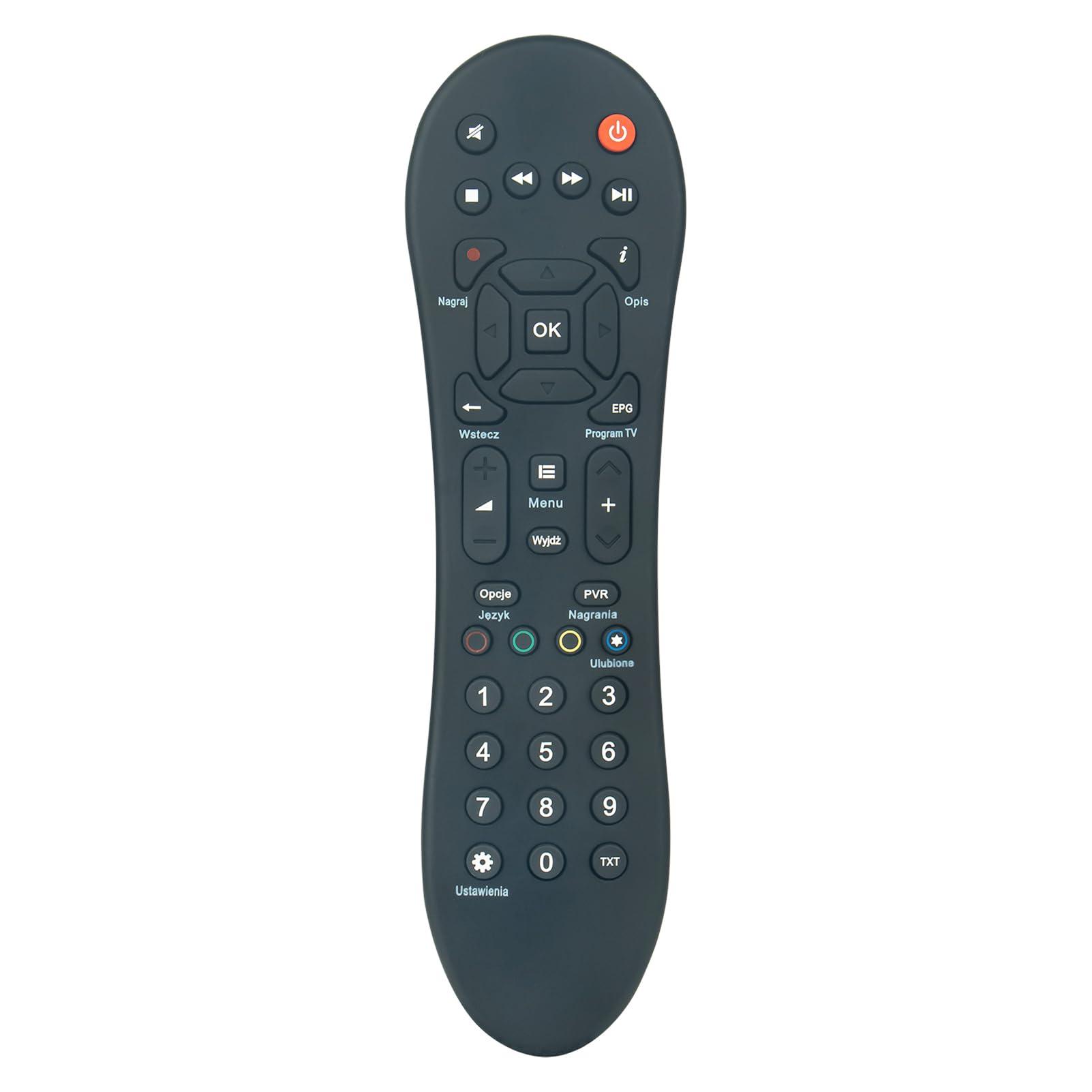 VINABTY Replacement Remote Compatible with PILOT CYFROWY POLSAT TV HD7000 HD6000 HD5000 HD2000