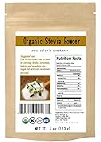Organic Stevia Powder Natural Sweetener Zero Calorie Sugar Substitute 4oz