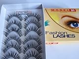 Model 21 False Eyelashes No. 19, 10 Pairs