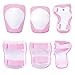 Kid's Protective Gear Set,Roller Skating Skateboard BMX Scooter Cycling Protective Gear Pads (Knee Pads+Elbow Pads+Wrist Pads),(White)