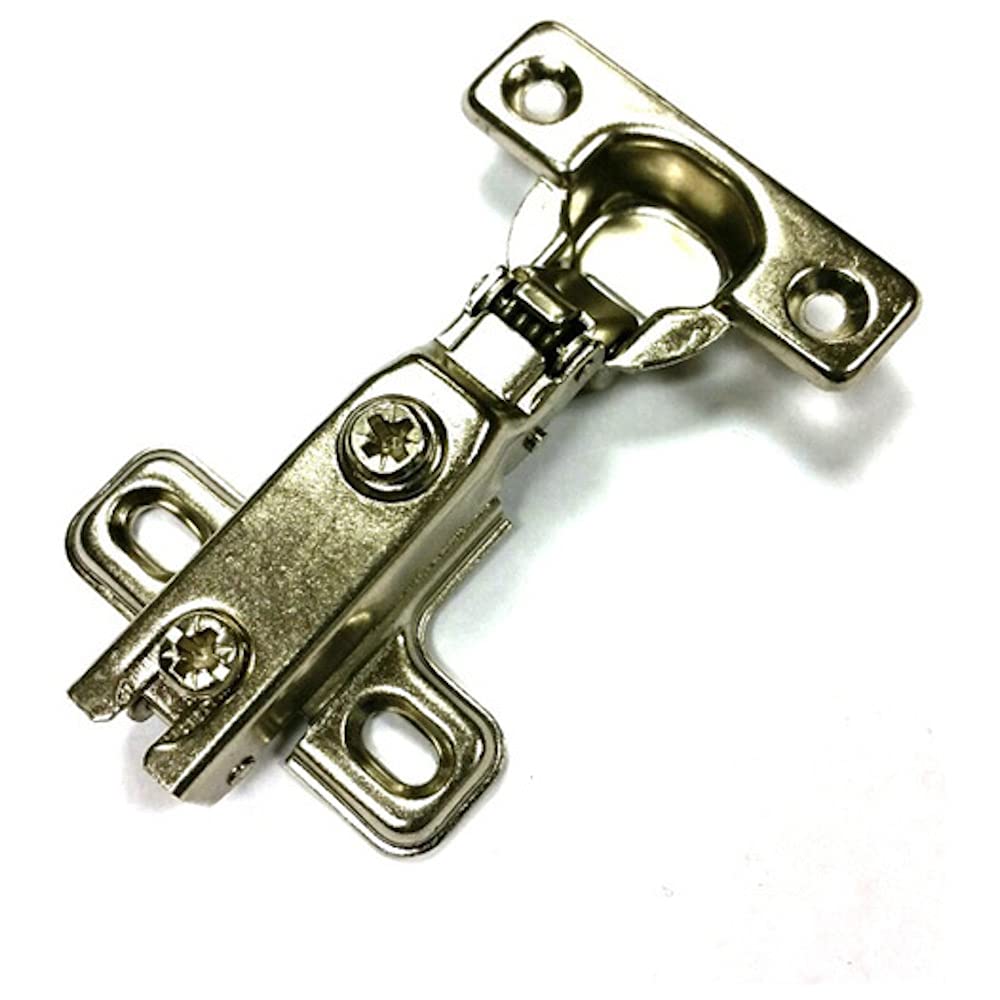 Merriway BH06235 (10 Pcs) Soft Closing Slide-On Kitchen Cabinet Wardrobe Hinges, Full Overlay 26mm 95 Degree - Pack of 10 Pieces