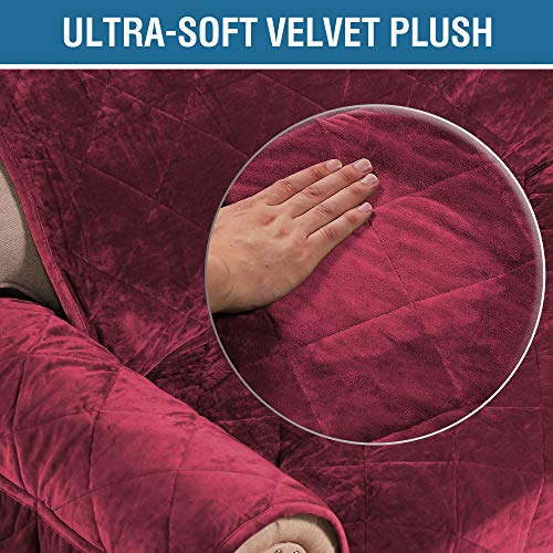 Thick Velvet Quilted Recliner Covers for Recliner Chair Covers