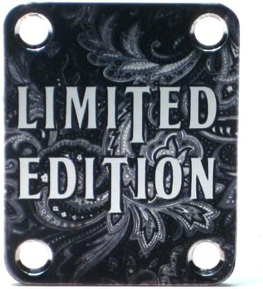 Custom Shop Guitar Neck plate Limited Edition Paisley -Fits Strat /Tele / Bass