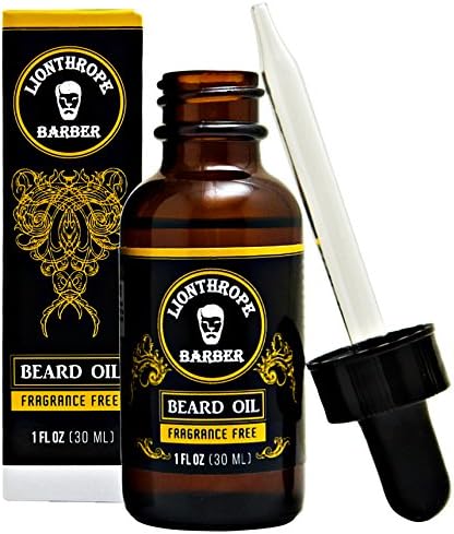 Beard Oil Unscented Conditioner Organic Softener - 1 Ounce Best Grooming Kit With Natural Jojoba Oil Vitamins For Men Beard Growth