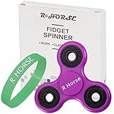 Fidget Spinner,R ? HORSE Fidget Spinner Toy Stress Reducer Perfect For ADD,ADHD, Anxiety, and Autism Adult Children,2-3 min+ Spin Time!(Fluorescent Wristband INCLUDED)