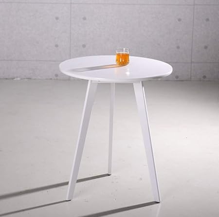 Uzzhang Bedside End Table Nightstand Chair Side Coffee Table Modern European Style Round Home Furniture Self Assembly Color White Amazon Co Uk Kitchen Home