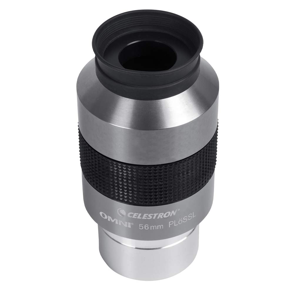Celestron 93328 Omni 2" Eyepiece with 56 mm Ultra-Long Focal Length and Superior Light Transmission - Suitable for Viewing Deep Sky Star Clusters, Nebulae and Galaxies, Silver/Black