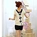 ETOSELL Lady Peter Pan Collar Chiffon T-Shirt Korean Chic Women Lace Blouse S...