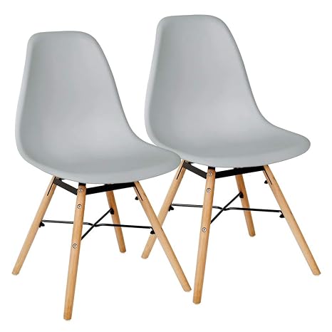 Esszimmerstuhle 2er Set Eiffelturm Stuhl Kunststoff Retro Stuhle Moderner Kuchenstuhl Retro Design Stuhle Kuchenstuhle Mit Holzbeine Buchen Stuhl Fur Kuche Buro Lounge Konfernzzimmer Grau Esszimmerstuhle Kuche Haushalt Wohnen Livemillennium Com