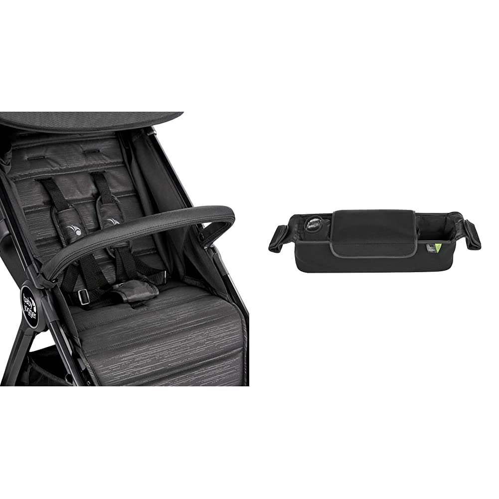 Baby Jogger City Tour 2 Belly bar, Black with Baby Jogger Parent Stroller Console, Black