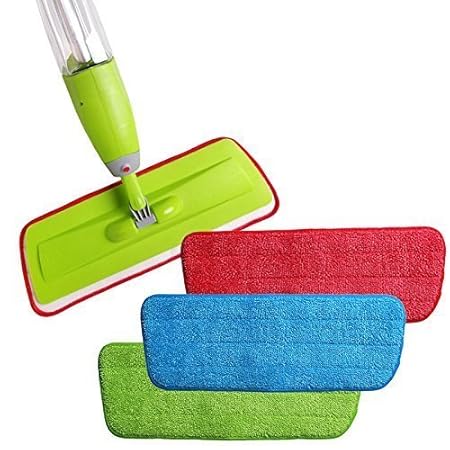 PHDstore Replacement Mop Head Pads Spray Mops Refill Cloth Heads Pads Microfiber Mop Cleaning Pads for Spray Mops