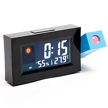 Weather Projection Clock 180 Flip Projection Display Rotating