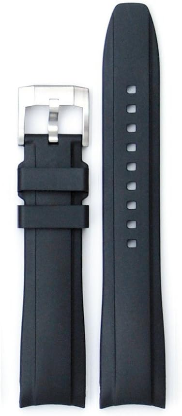 Everest Curved End Rubber with Tang Buckle for Rolex Deepsea