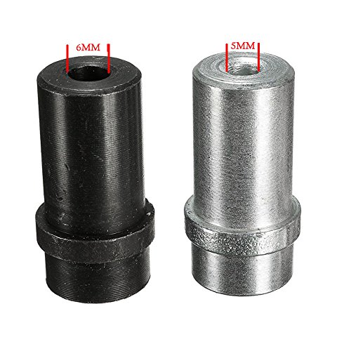 Jewboer 2pcs Iron Sandblaster Nozzle Tips,Abrasive Sand Blaster Blasting,5mm and 6mm Inner Diameter (Pack of 2)