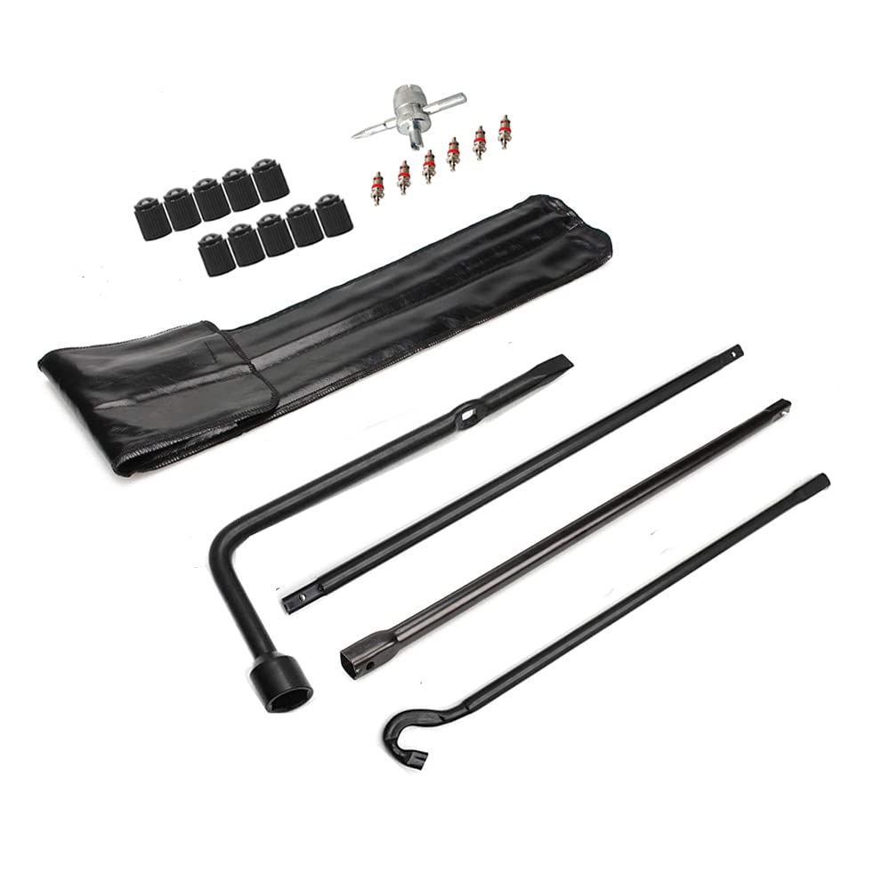 Photo 1 of Dr.Roc Spare Tire Tool Kit with Spare Tire Jack Handle and Wheel Lug Wrench Spare Tire Kit Compatible with Toyota Tacoma 2005-2022 Spare Tire Tool