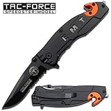 Tac Force Assisted Opening Rescue EMS EMT Tactical Pocket Folding Stainless Steel Blade Knife Outdoor Survival Camping Hunting