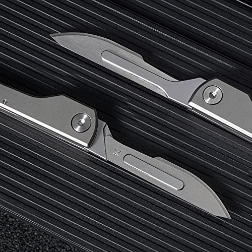 edcfans Titanium Folding Scalpel Knife with Bottle Opener, EDC Keychain