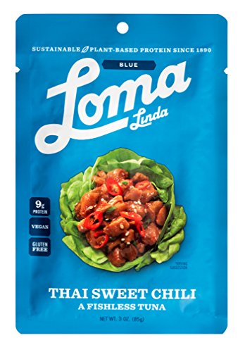 Loma Linda Blue - Vegan Meal Solution - Thai Sweet Chili Fishless Tuna (3 oz.) (Pack of 12) - Non-GMO, Gluten Free - Thumbnail 3
