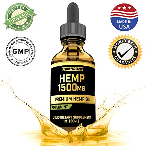 iVitamins Hemp Oil for Pain & Anxiety Relief :: 1,500mg 1 fl oz :: May Help with Pain, Mood, Sleep, Migraines, Heart Health and More :: Hemp Extract :: Rich in Omega 3,6,9 :: Peppermint Flavor iVitamins Hemp Oil for Pain & Anxiety Relief :: 1,500mg 1 fl oz :: May Help with Pain, Mood, Sleep, Migraines, Heart Health and More :: Hemp Extract :: Rich in Omega 3,6,9 :: Peppermint Flavor