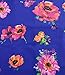 MITILLY Women's Halter Neck Boho Floral Print Chiffon Casual Sleeveless Short Dress Small Blue