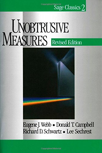 Unobtrusive Measures (Sage Classics)