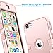 ULAK iPod Touch 7 Case, 3 in 1 Hard PC Case with Shockproof Silicone Interior Heavy Duty High Impact Dual Layer Protective Case for Apple iPod Touch 7th/6th/5th Generation (Pink)
