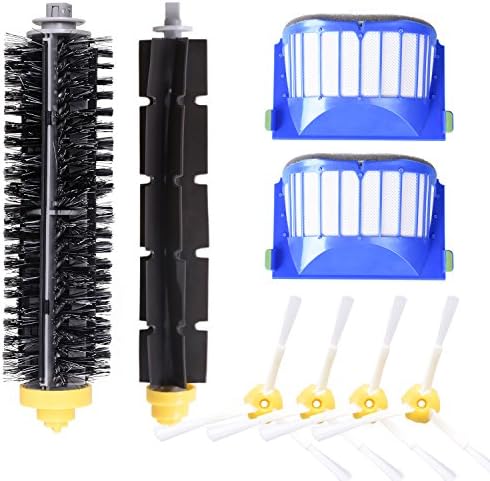 YOMEKOLY Accessory for iRobot Roomba 600 610 620 630 645 650 655 660 680 500 Series Model 595 Replacement Kit Replenishment iRobot Parts Set Filter Side Brush Bristle Brush Flexible Beater Brush