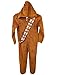Star Wars Chewbacca Big Boys One Piece Hooded Sleeper Fleece Pajama