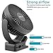 OPOLAR Clip Fan, 6700mAh Rechargeable Battery for Hurricane, USB or Battery Powered, Clip & Desk Electric Fan 2 in 1, Portable Small Handheld Fans, Quite for Office, Golf Cart, Car